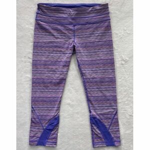 Lululemon Run Inspire Crop II AlI Luxtreme Space Dye Twist Iris Flower | Size 8
